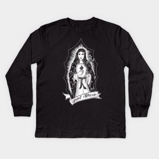 virgin mary Kids Long Sleeve T-Shirt